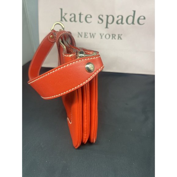 Sale kate spade~ Y2K leather short shoulder strap bag In Red Diamond Lock - Picture 4 of 16